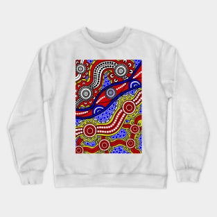 Aboriginal Art - Welcome To Country 2 Crewneck Sweatshirt